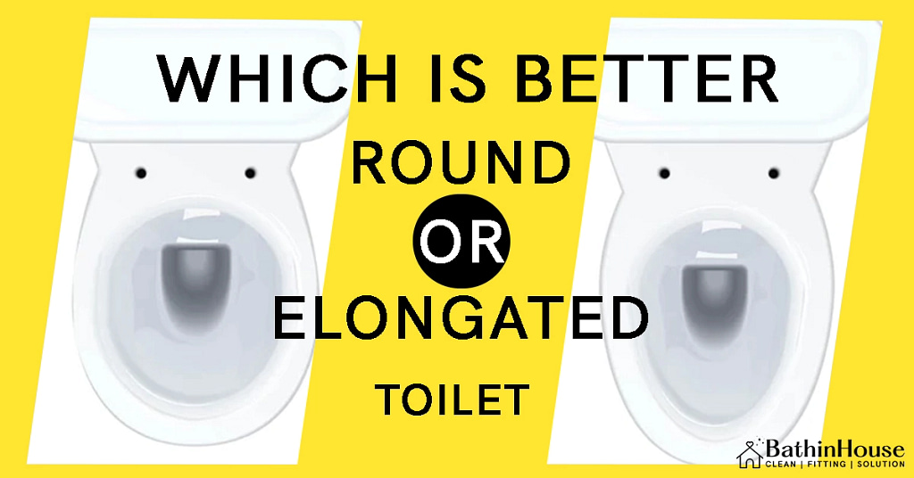 Round Toilet seat and Elongated Toilet seat and written on " Which Is Better A Round Or Elongated Toilet   "